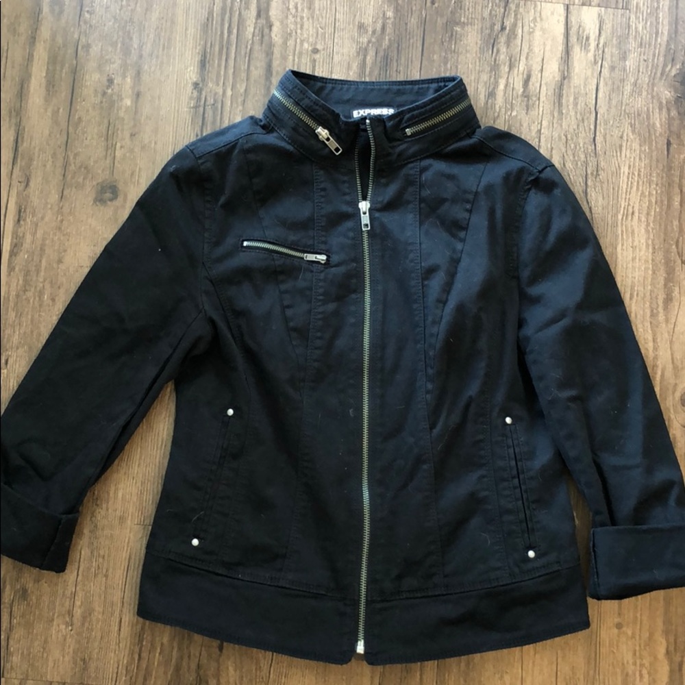 Black jean jacket
